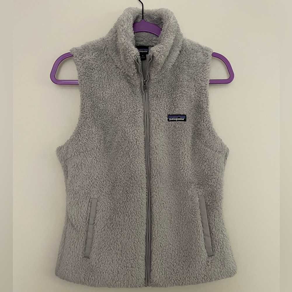 Patagonia Fleece Sleeveless Vest Sweater Zip Jacket V Neck M Los Gatos